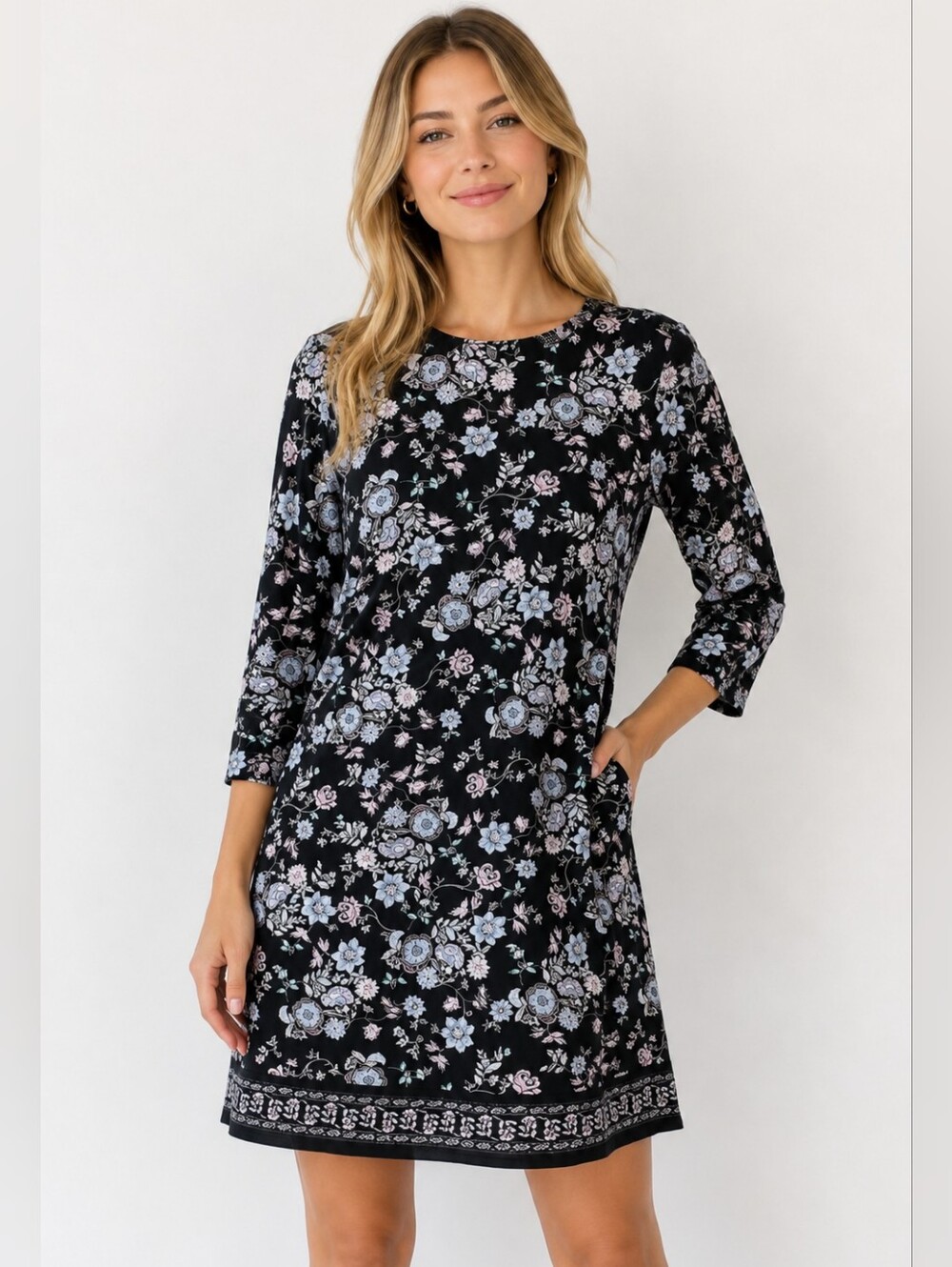J. Jill Dress Floral Cotton Mini dress